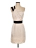 BCBGeneration 100% Polyester Ivory Cocktail Dress Size 0 - photo 1