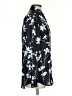 Equipment 100% Polyester Floral Black Long Sleeve Blouse Size S - photo 4