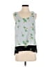 Chenault Gray Sleeveless Blouse Size S - photo 1