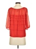 Max Studio 100% Polyester Red 3/4 Sleeve Blouse Size XS (petite) - photo 2