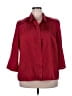 Covington 100% Polyester Burgundy 3/4 Sleeve Blouse Size 22W - photo 1