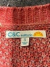 C&C California Tweed Red Pullover Sweater Size S - photo 7