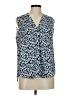 Vince Camuto 100% Polyester Blue Sleeveless Blouse Size M - photo 1