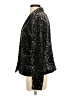 Elevenses Metallic Black Blazer Size 4 - photo 5