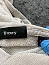 Theory 100% Cotton Silver Pullover Hoodie Size S - photo 7