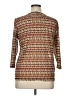 Nue Options Brown 3/4 Sleeve Blouse Size XL - photo 2