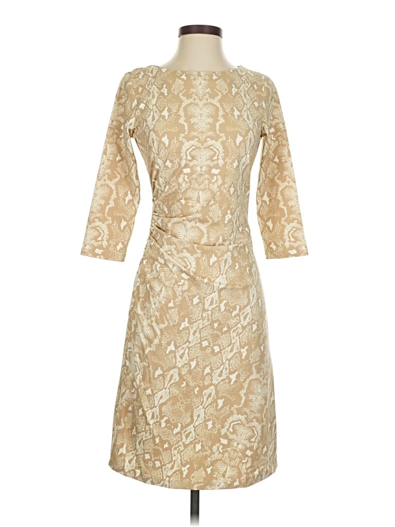 Pre-owned J. Mclaughlin Cocktail Dress In Brown