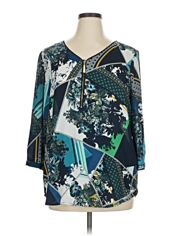 Tacera 3/4 Sleeve Blouse (view 1)