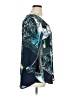 Tacera Teal 3/4 Sleeve Blouse Size XL - photo 4