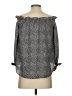 MICHAEL Michael Kors Gray Long Sleeve Blouse Size XS - photo 2