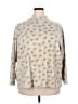 Bobbie Brooks Floral Tan Ivory Pullover Sweater Size 26 - 28 - photo 1