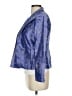 Nina Mclemore 100% Silk Stars Blue Silk Blazer Size 2 - photo 5