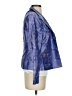 Nina Mclemore 100% Silk Stars Blue Silk Blazer Size 2 - photo 4