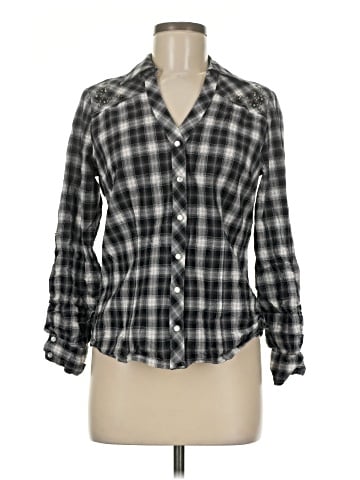 a.n.a. A New Approach Long Sleeve Button-Down Shirt (view 1)