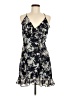 Lulus 100% Polyester Floral Black Blue Casual Dress Size M - photo 1