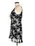 Lulus 100% Polyester Floral Black Blue Casual Dress Size M - photo 5