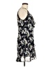 Lulus 100% Polyester Floral Black Blue Casual Dress Size M - photo 4