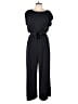 Lou & Grey Solid Black Gray Jumpsuit Size L - photo 1