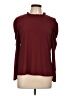 CeCe Burgundy Long Sleeve Top Size L - photo 1
