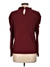 CeCe Burgundy Long Sleeve Top Size L - photo 2