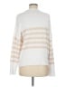 TRUTH BY REPUBLIC Stripes White Turtleneck Sweater Size M - photo 2