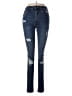 Forever 21 Hearts Blue Jeans Size 26 waist - photo 1