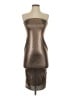 Boohoo Metallic Silver Cocktail Dress Size 4 - photo 1