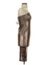 Boohoo Metallic Silver Cocktail Dress Size 4 - photo 4
