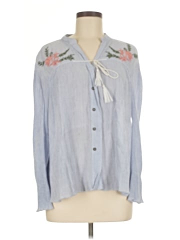 En Creme Long Sleeve Blouse (view 1)