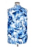 G.I.L.I. Floral Blue Sleeveless Blouse Size XL - photo 2