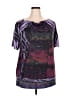 Assorted Brands 100% Polyester Purple Short Sleeve Blouse Size 2X - photo 1