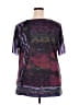 Assorted Brands 100% Polyester Purple Short Sleeve Blouse Size 2X - photo 2