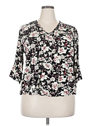 Monday Fun 3/4 Sleeve Blouse (view 1)