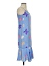 Unbranded Graphic Blue Purple Casual Dress Size XXS (estimated) - photo 4