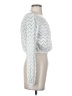 Bebe Silver Long Sleeve Top Size XS - photo 4