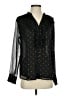 Ann Taylor Polka Dots Black Long Sleeve Blouse Size S - photo 1