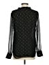 Ann Taylor Polka Dots Black Long Sleeve Blouse Size S - photo 2