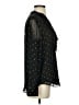 Ann Taylor Polka Dots Black Long Sleeve Blouse Size S - photo 4