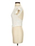 Shein 100% Polyester Ivory Short Sleeve Turtleneck Size 2 - photo 5