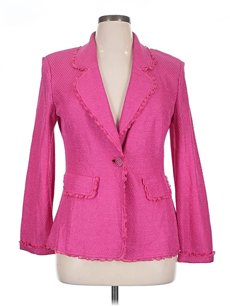 Pre-owned St John Blazer Jacket In Pink