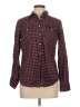 Talbots Polka Dots Burgundy Long Sleeve Button-Down Shirt Size 12 - photo 1