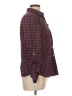 Talbots Polka Dots Burgundy Long Sleeve Button-Down Shirt Size 12 - photo 4