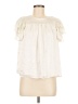 CeCe 100% Polyester Ivory Short Sleeve Blouse Size M - photo 1