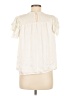 CeCe 100% Polyester Ivory Short Sleeve Blouse Size M - photo 2