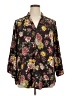 Liberty Love 100% Polyester Floral Brown Kimono Size 1X - photo 1