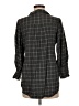 Something Navy 100% Viscose Plaid Gray 3/4 Sleeve Button-Down Shirt Size M - photo 2