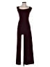 Express Solid Burgundy Jumpsuit Size XS - photo 1