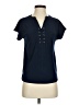 Love Scarlett Blue Short Sleeve Henley Size S - photo 1