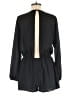 Lucca Couture 100% Polyester Solid Black Romper Size M - photo 2