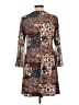 MSK Paisley Brown Casual Dress Size L (petite) - photo 2
